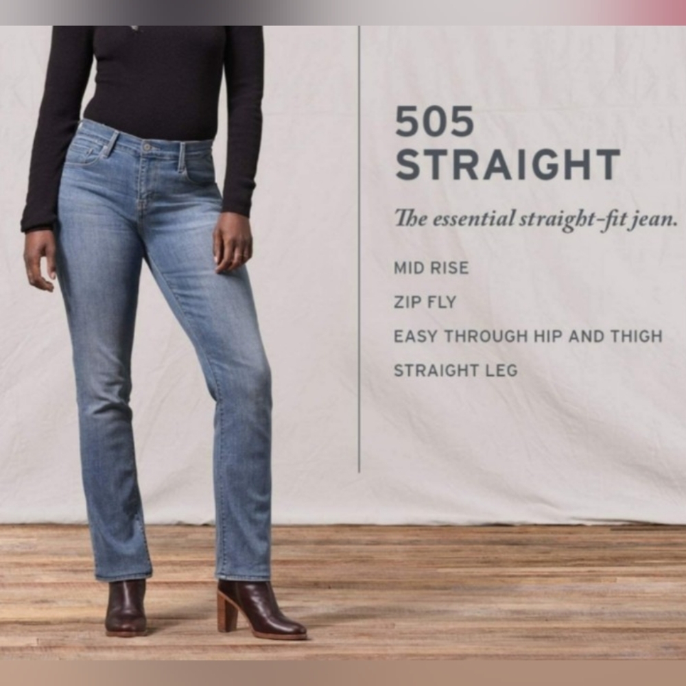 Levis 505 Straight Leg Size 8